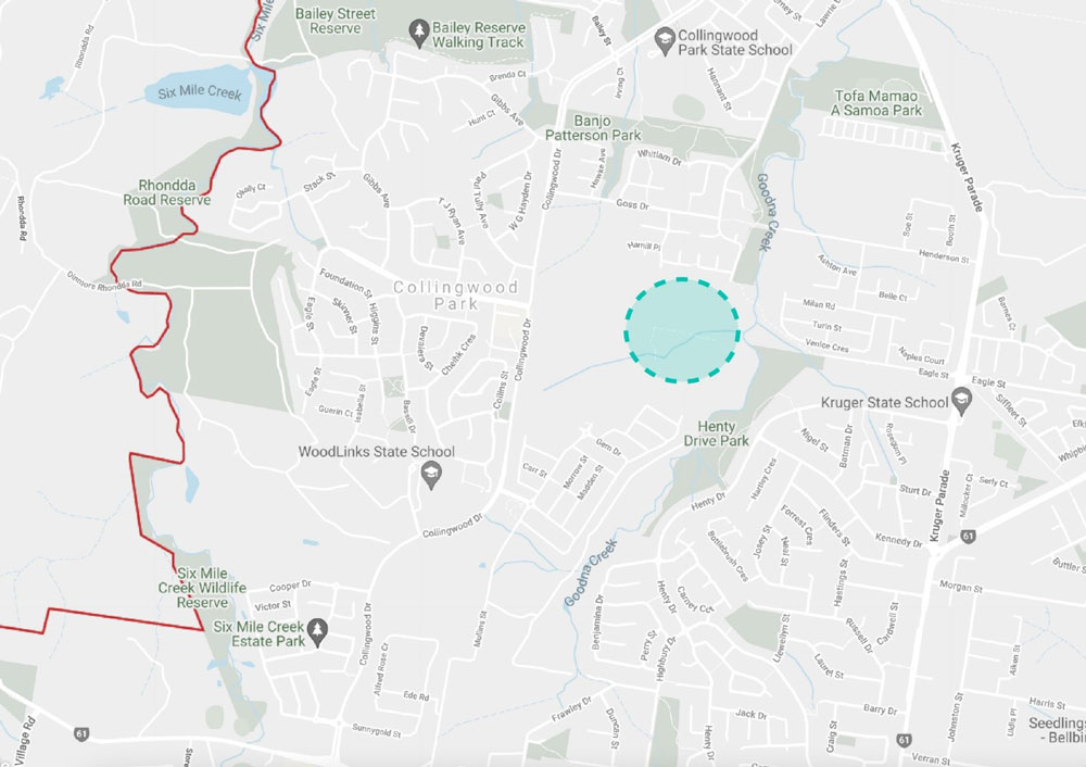 New State High School For Collingwood Park   Redbank Plains Map 